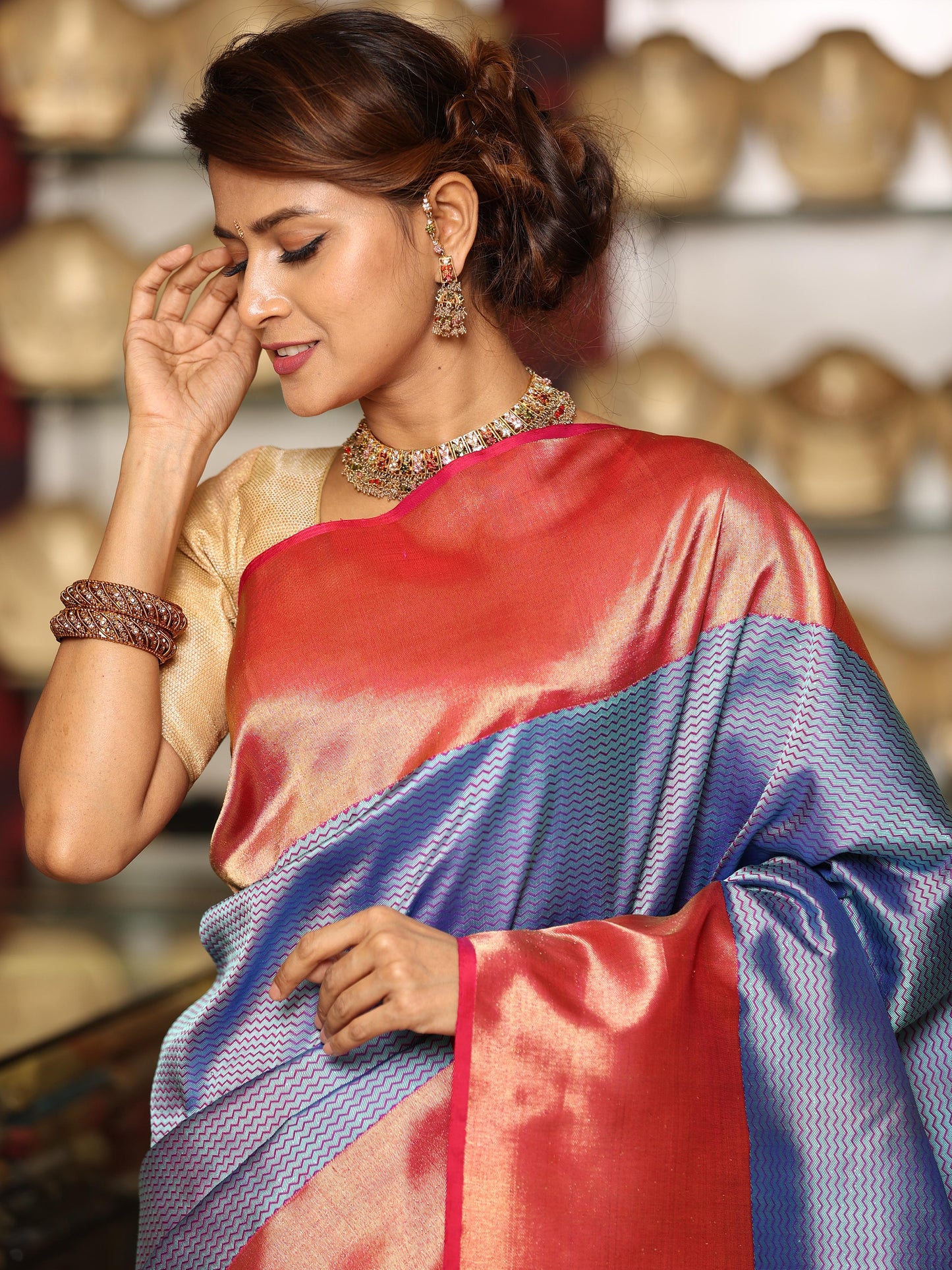 Hand Woven Kanjeevaram Saree
