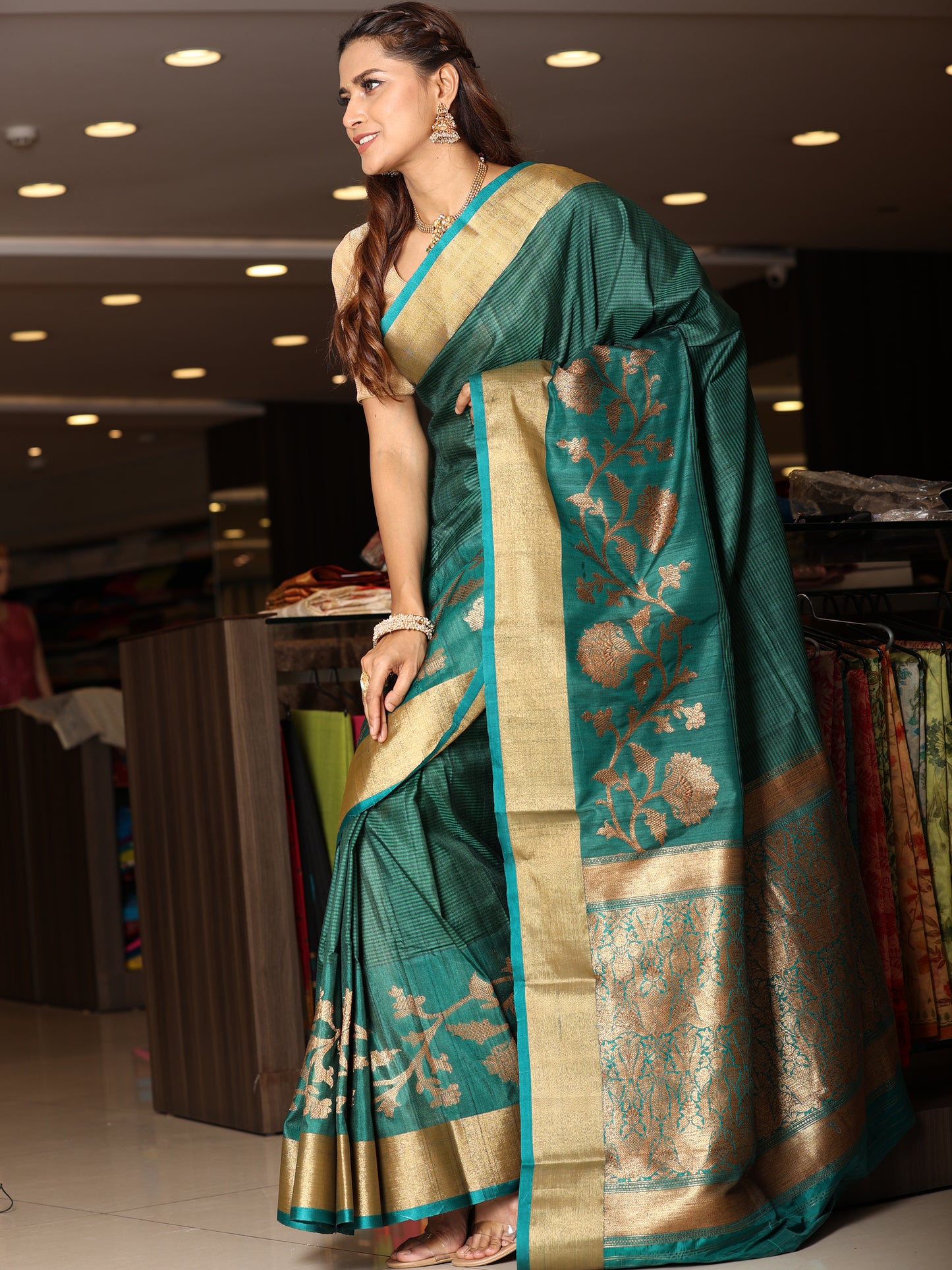 Banarasi Tussar Hand Woven Saari