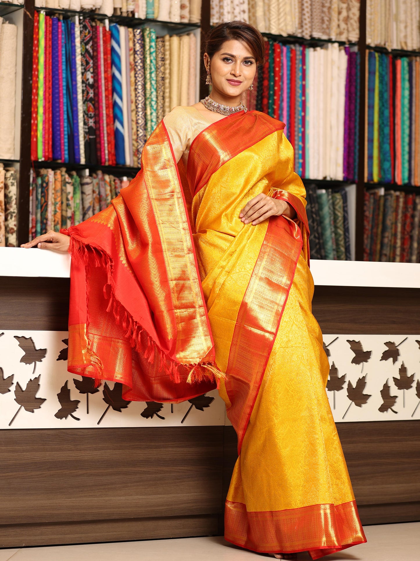 Hand woven kanjivaram Saree