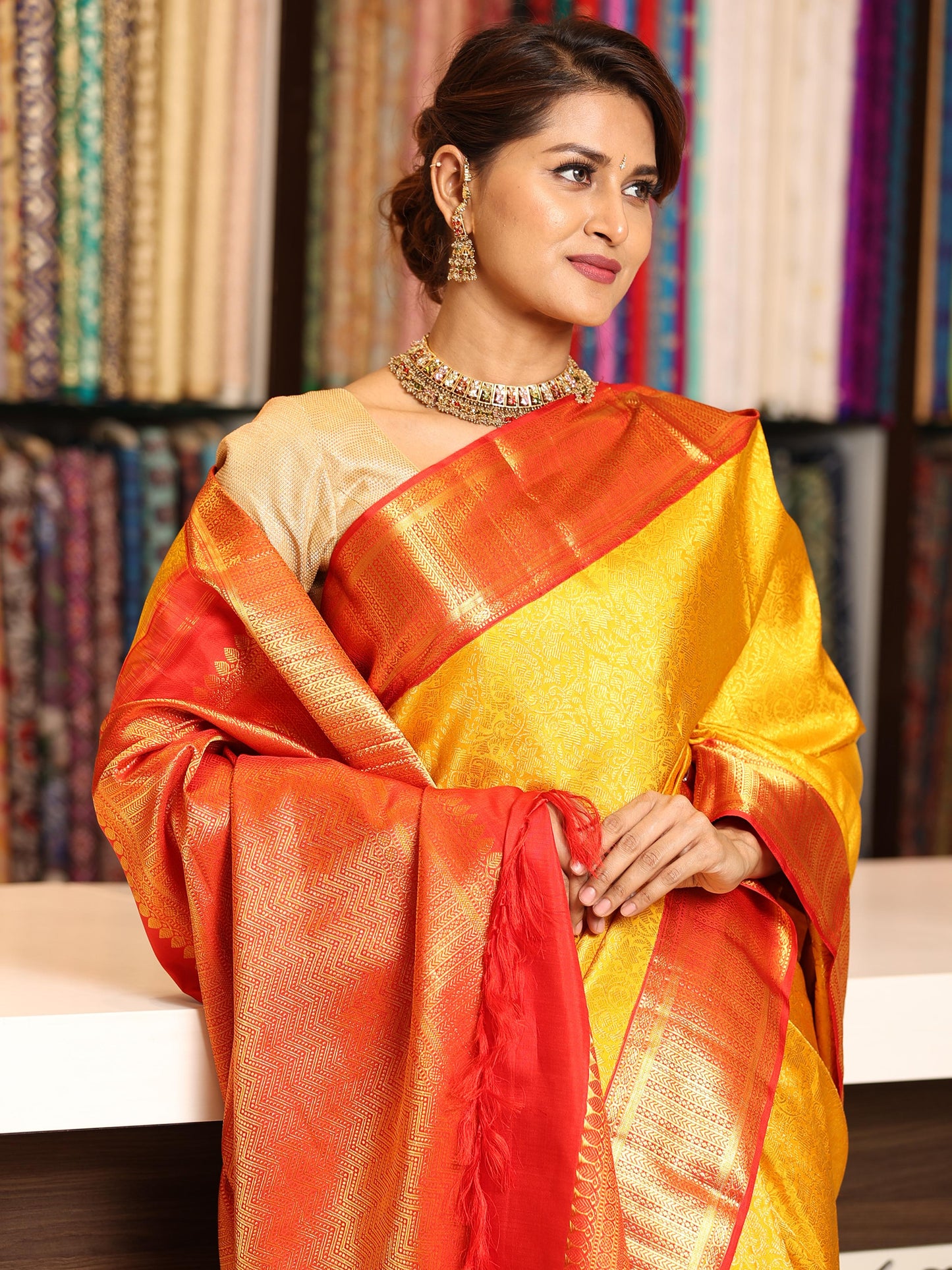 Hand woven kanjivaram Saree