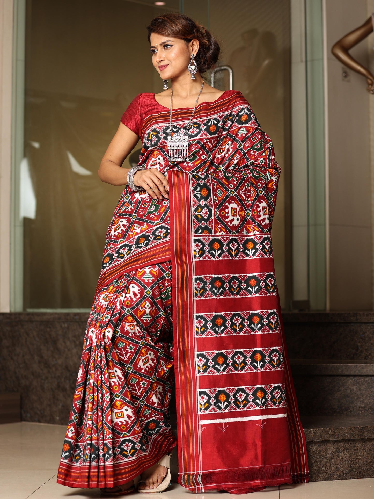 Double Ikaat Patola Saree